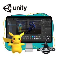 Мир игр на Unity 2D на популярном движке + AI-помощники - КИБЕРшкола программирования для детей, компьютерные курсы для школьников, начинающих и подростков - KIBERone г. Алексеевский