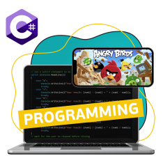 Программирование на C#. Удивительный мир 2D-игр - КИБЕРшкола программирования для детей, компьютерные курсы для школьников, начинающих и подростков - KIBERone г. Алексеевский