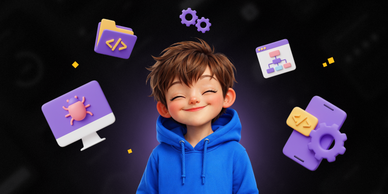 Идеальный сайт с нуля: код, дизайн и AI-помощник - КИБЕРшкола программирования для детей, компьютерные курсы для школьников, начинающих и подростков - KIBERone г. Алексеевский